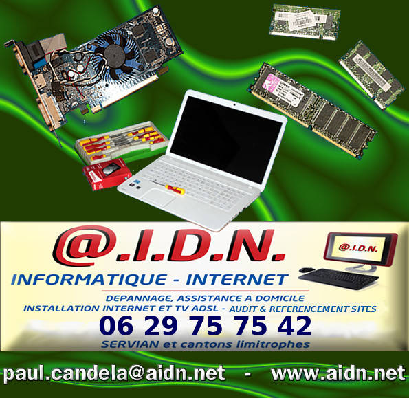 AIDN Servian, assistance et dpannage informatique